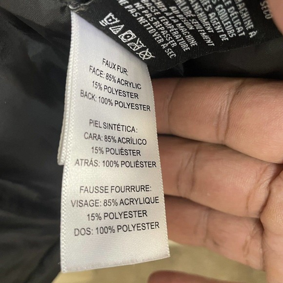 Members Only Women’s Heavy Snorkel Oversized Jacket Black Size Large MM070411 - Picture 9 of 13